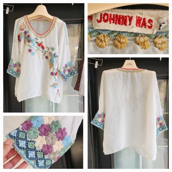 JOHNNY‎ WAS EMBROIDERED BLOUSE - Picture 2 of 2